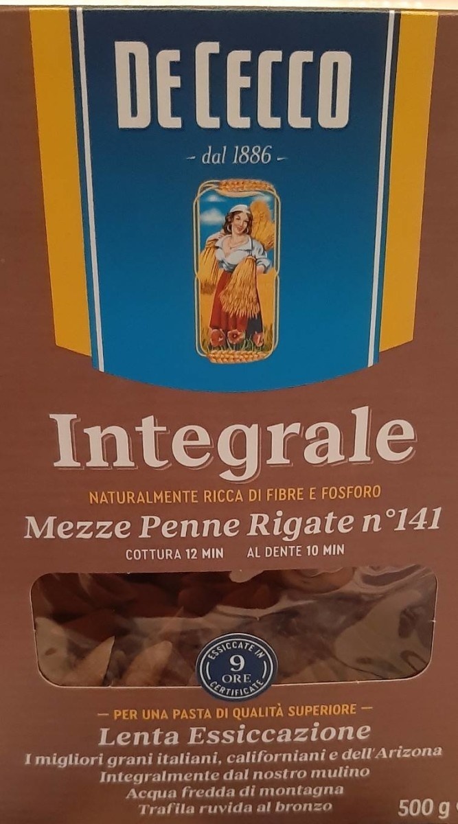 Mezze penne rigate integrali n°141