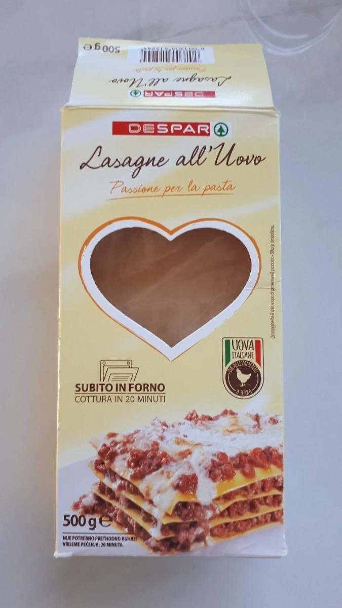 Lasagne all'uovo