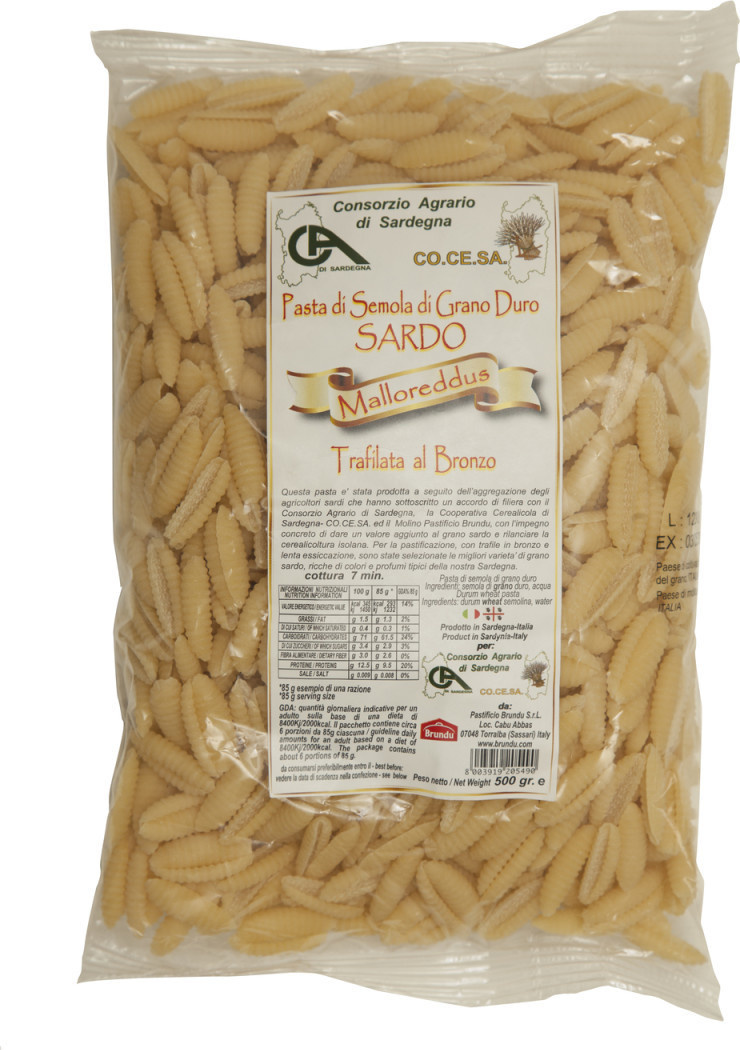 Malloreddus consorzio agrario sardegna