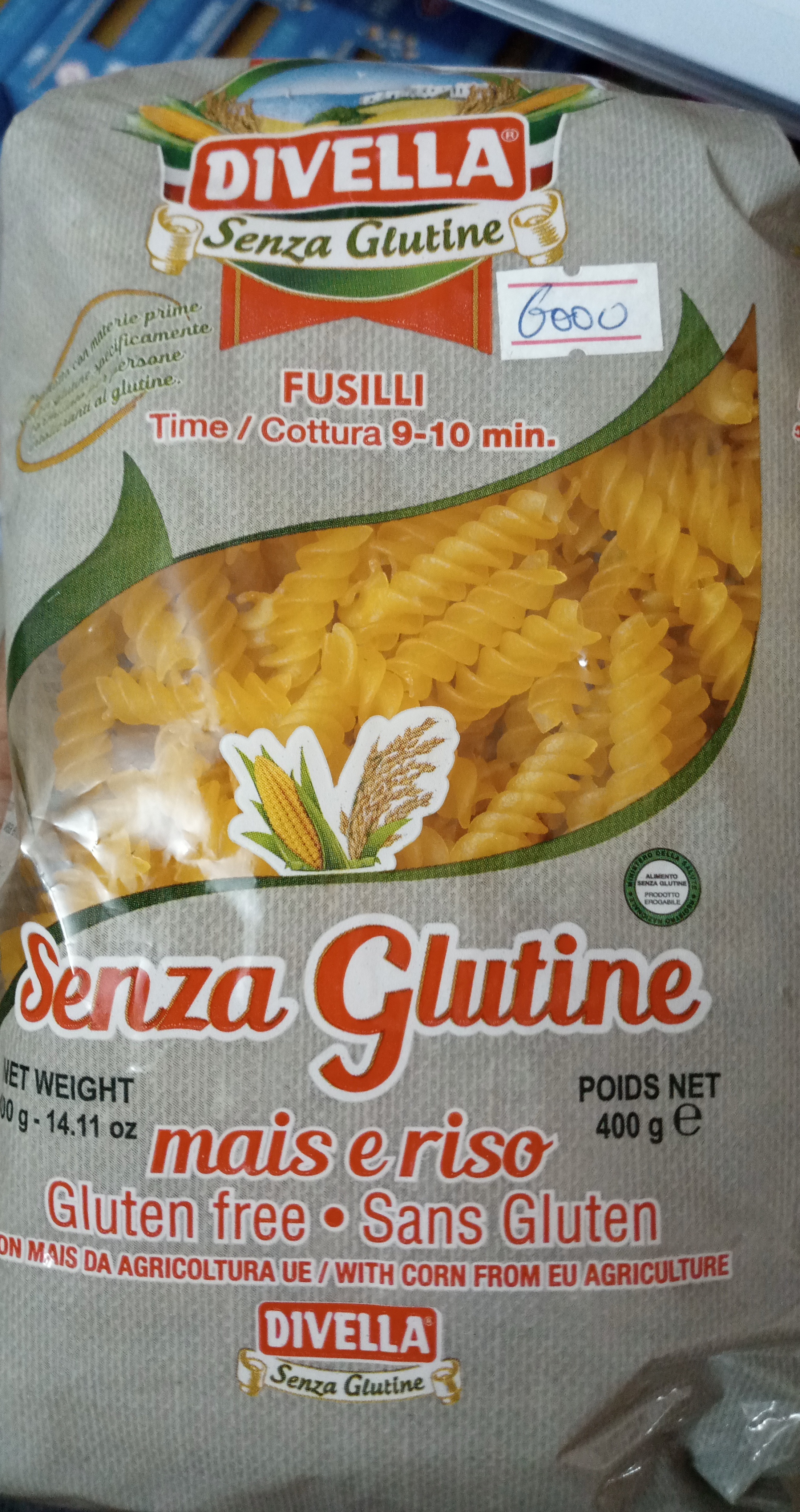 Fusilli Mais e Riso