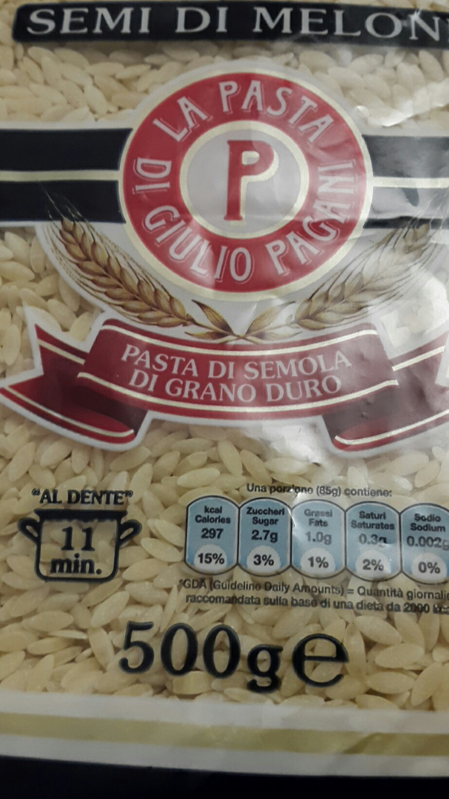Pasta di semola di grano duro