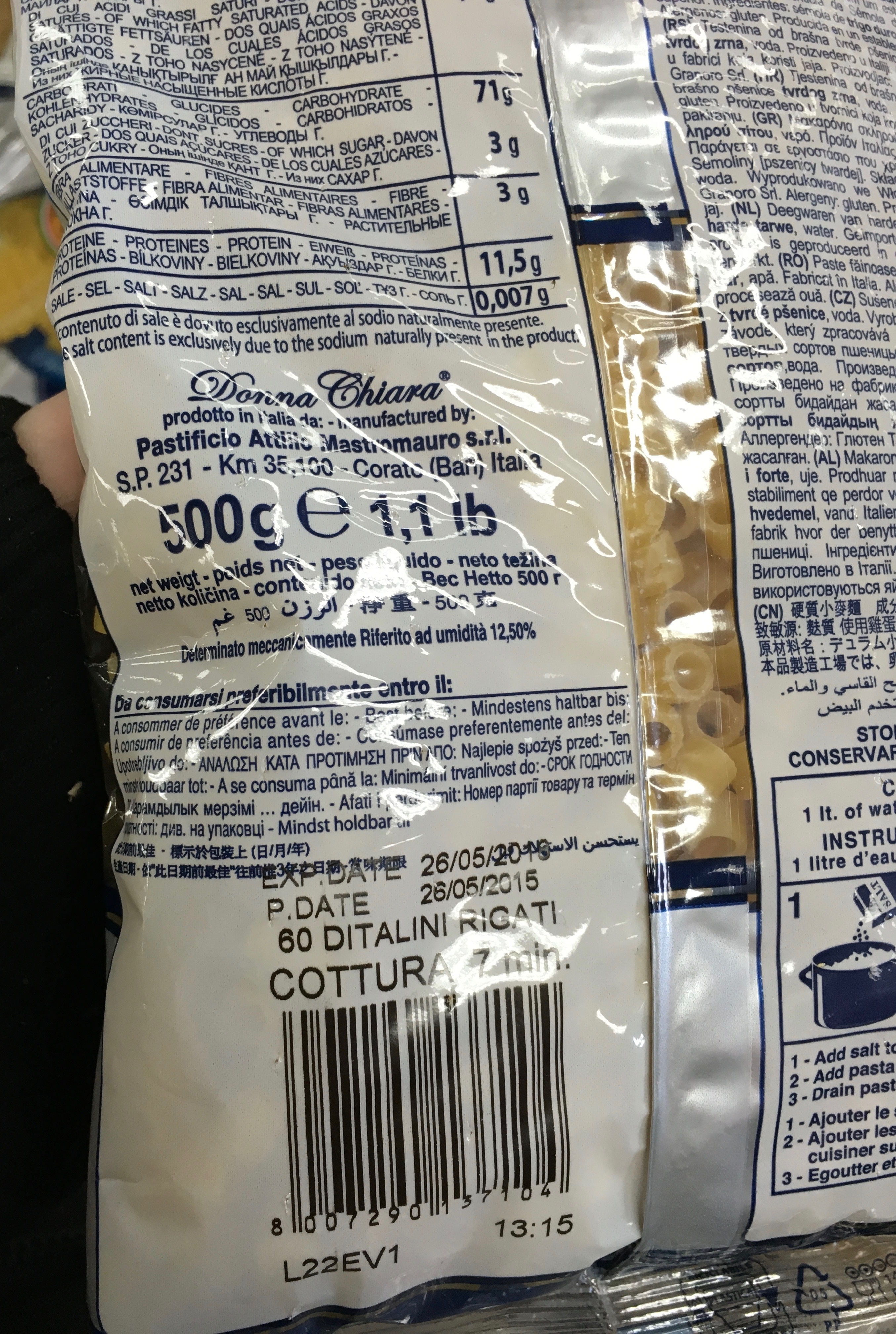 Pasta di semola di grano duro