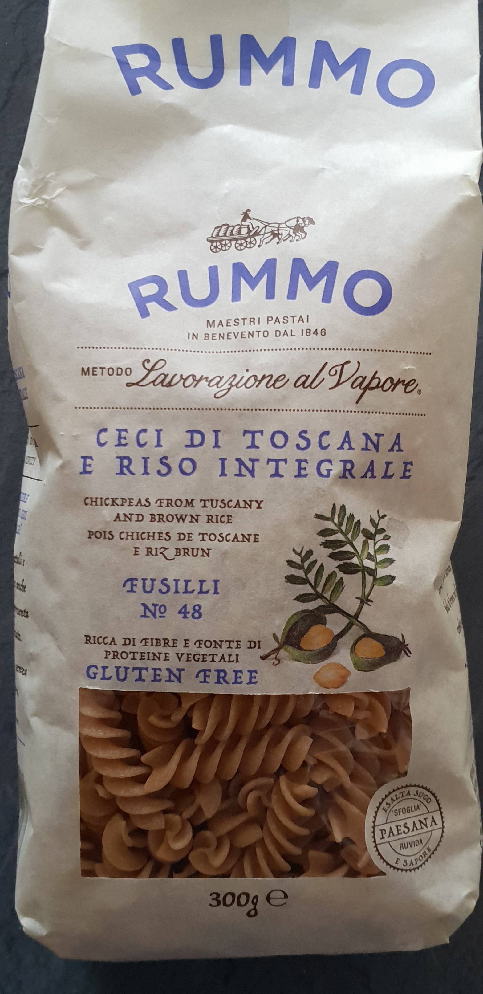 Fusilli Pois Chiches et Riz Brun