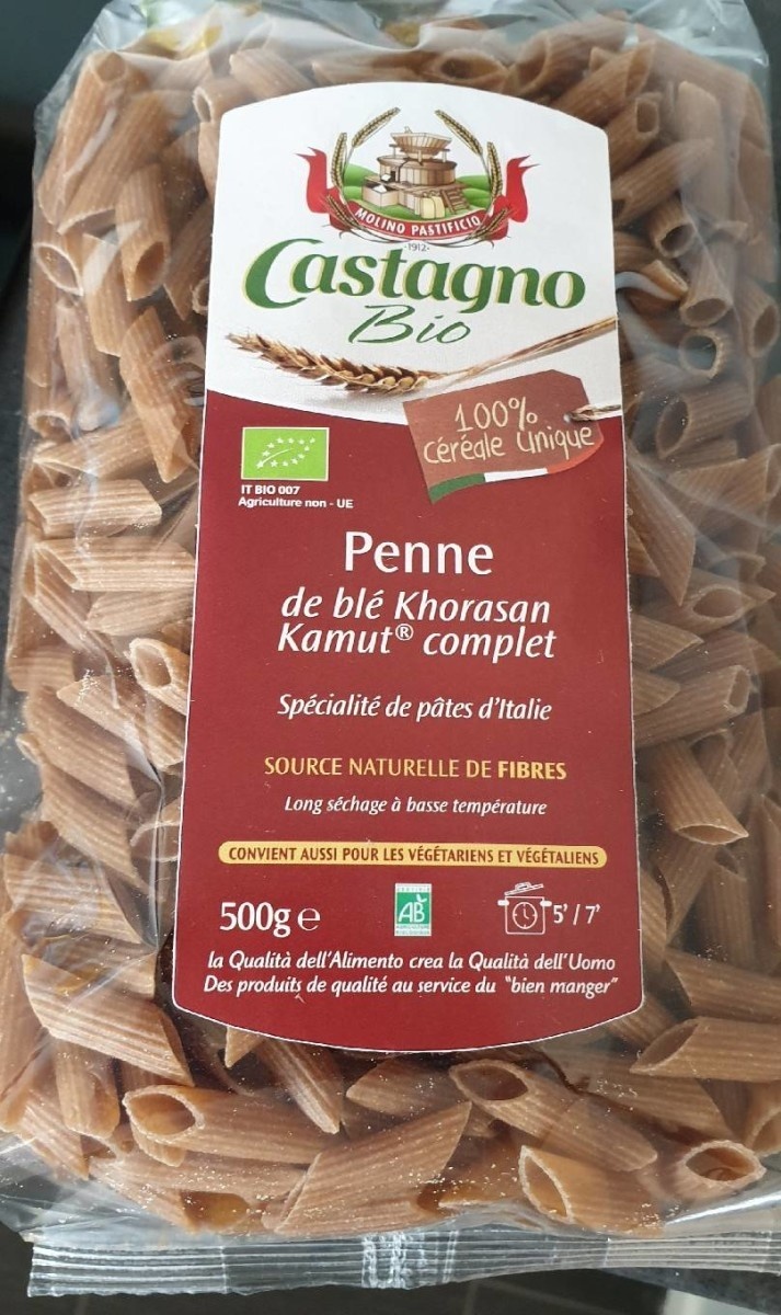 Penne de blé Khorasan Kamut complet