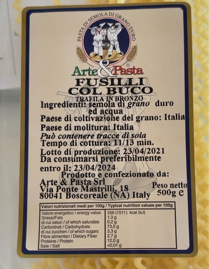 fusilli col buco