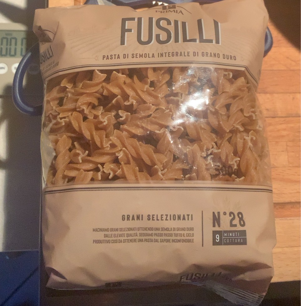 Pasta di semola integrale di grano duro
