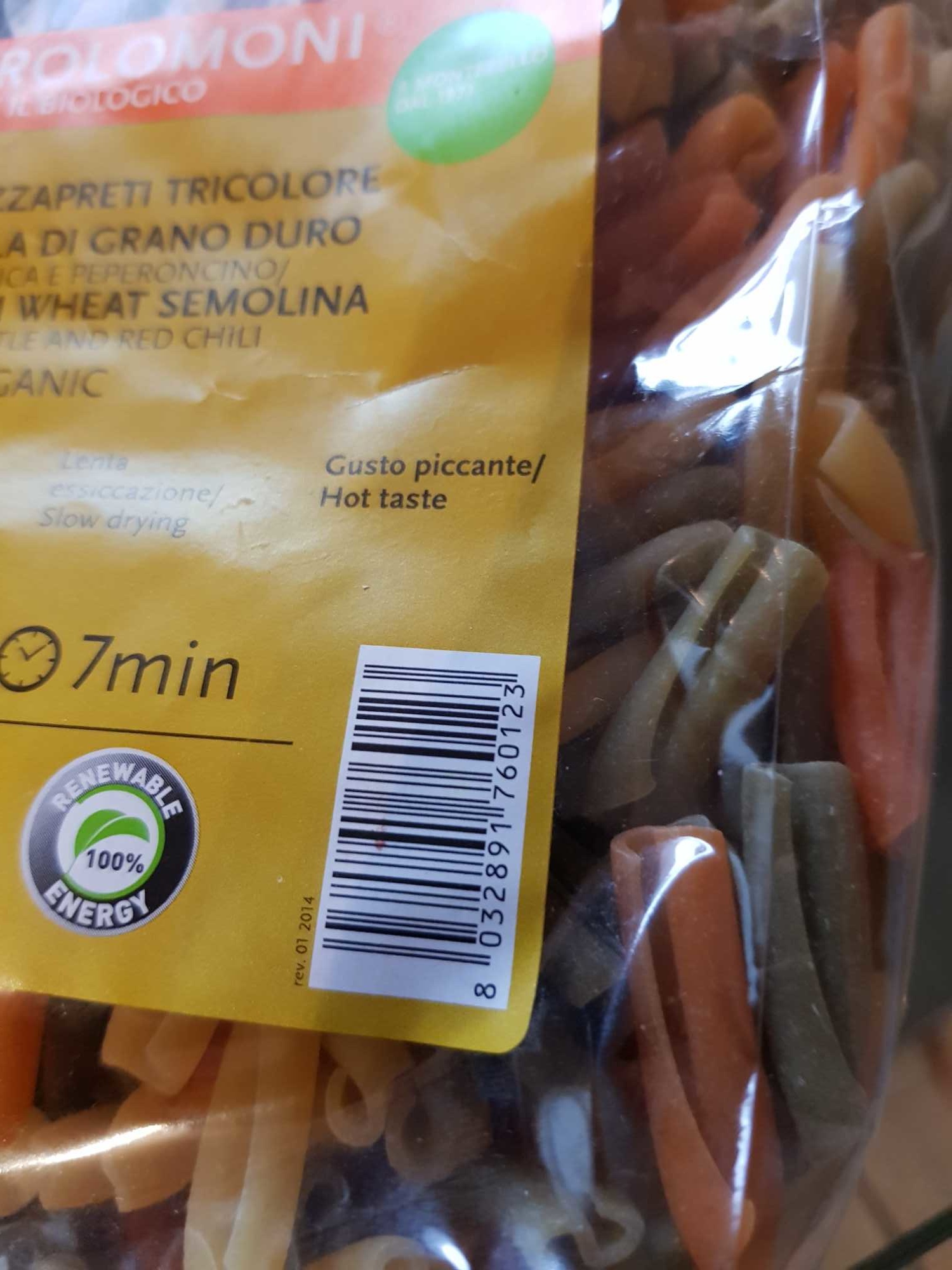 Strozzapreti tricolore