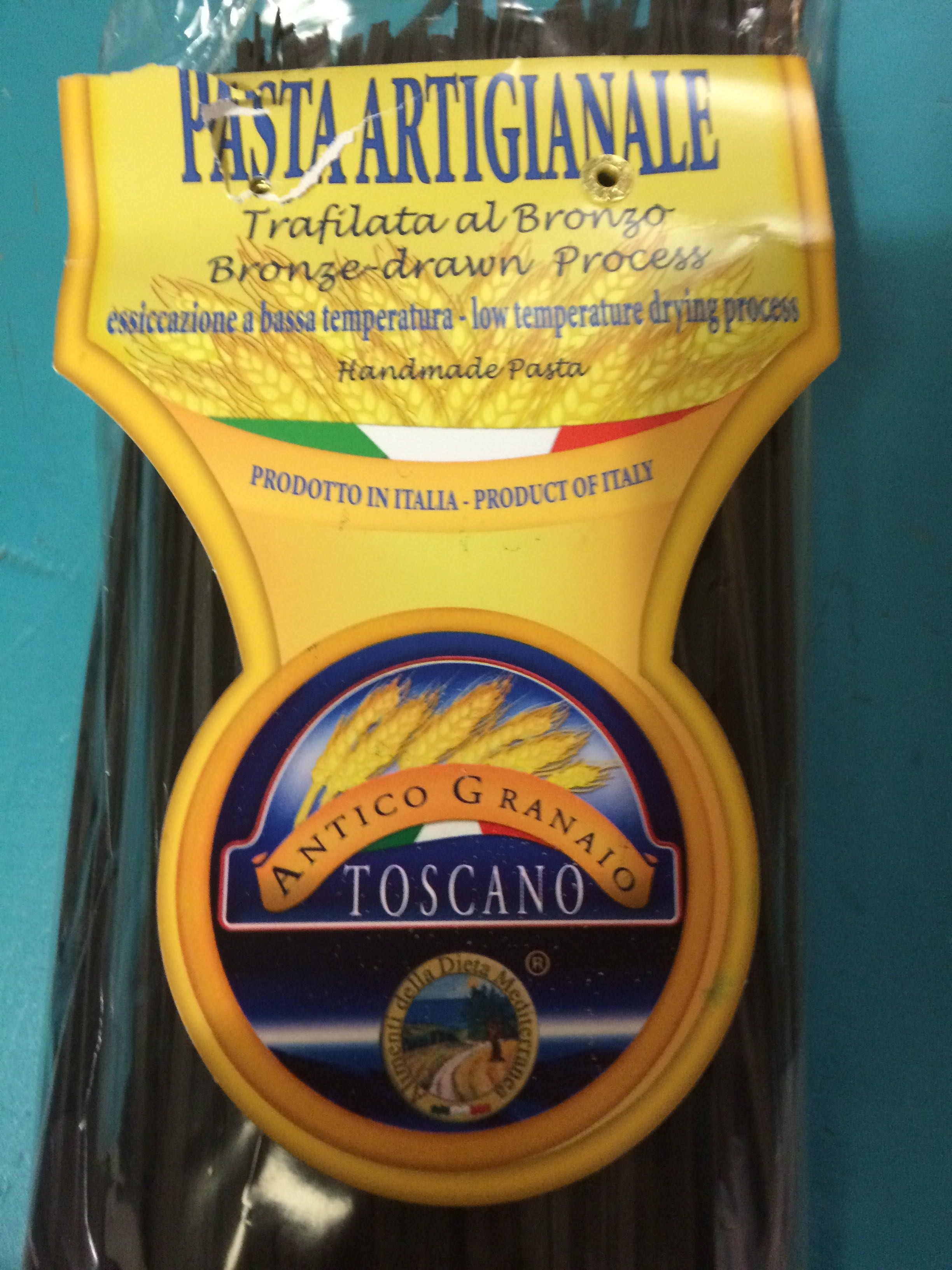 Linguine con nero di seppia