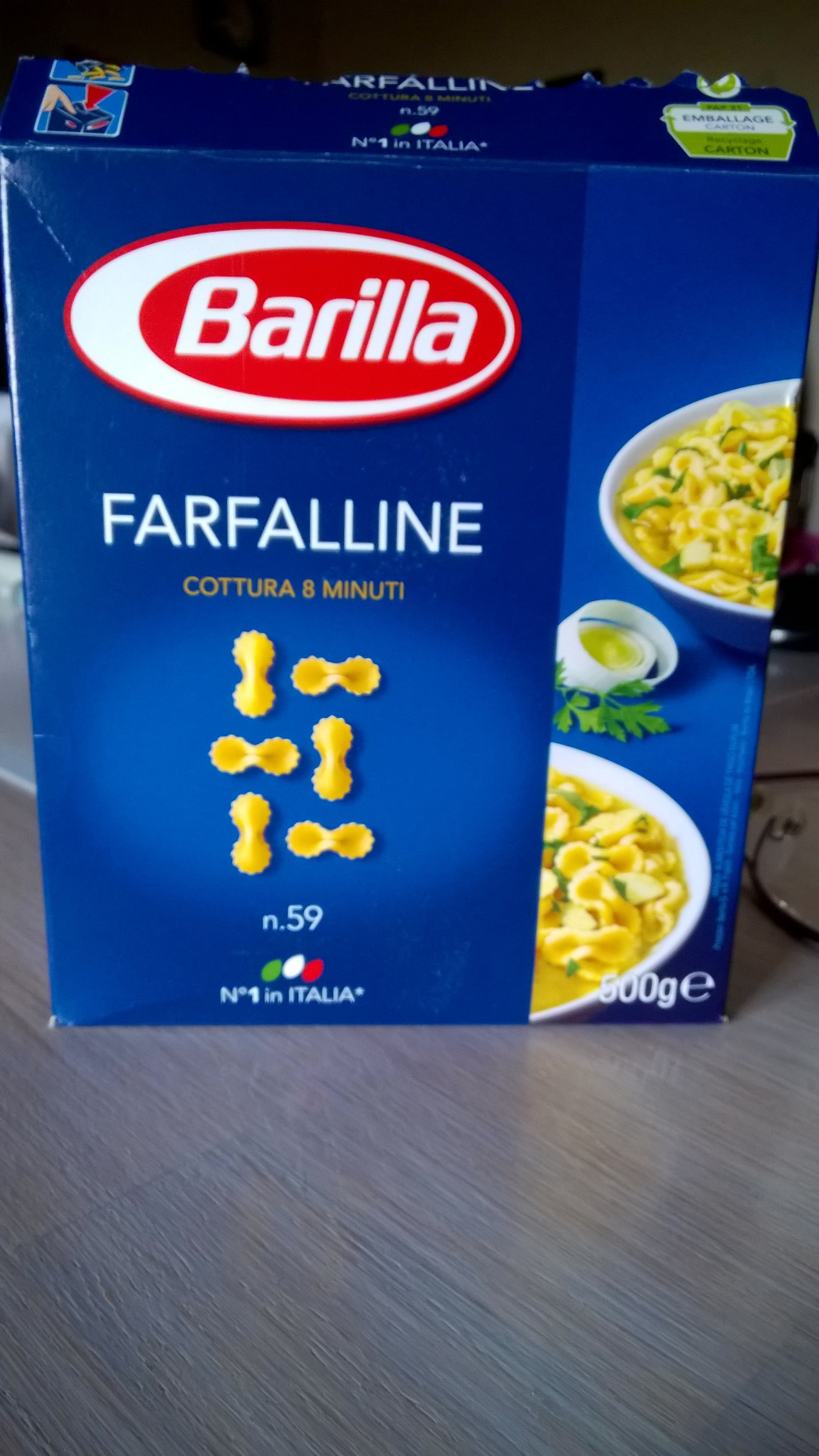 Pâtes Farfalline