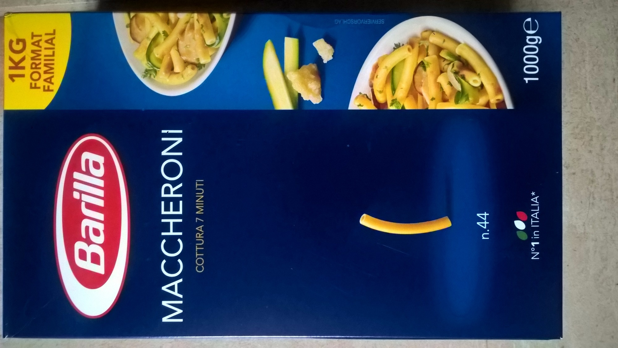 Nudeln Maccheroni
