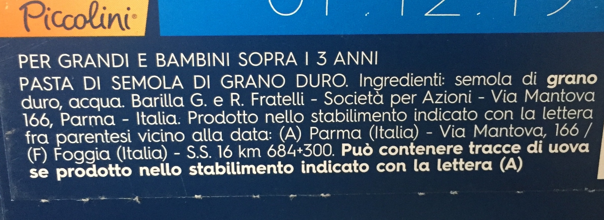 Mini Penne Rigate I Piccolini