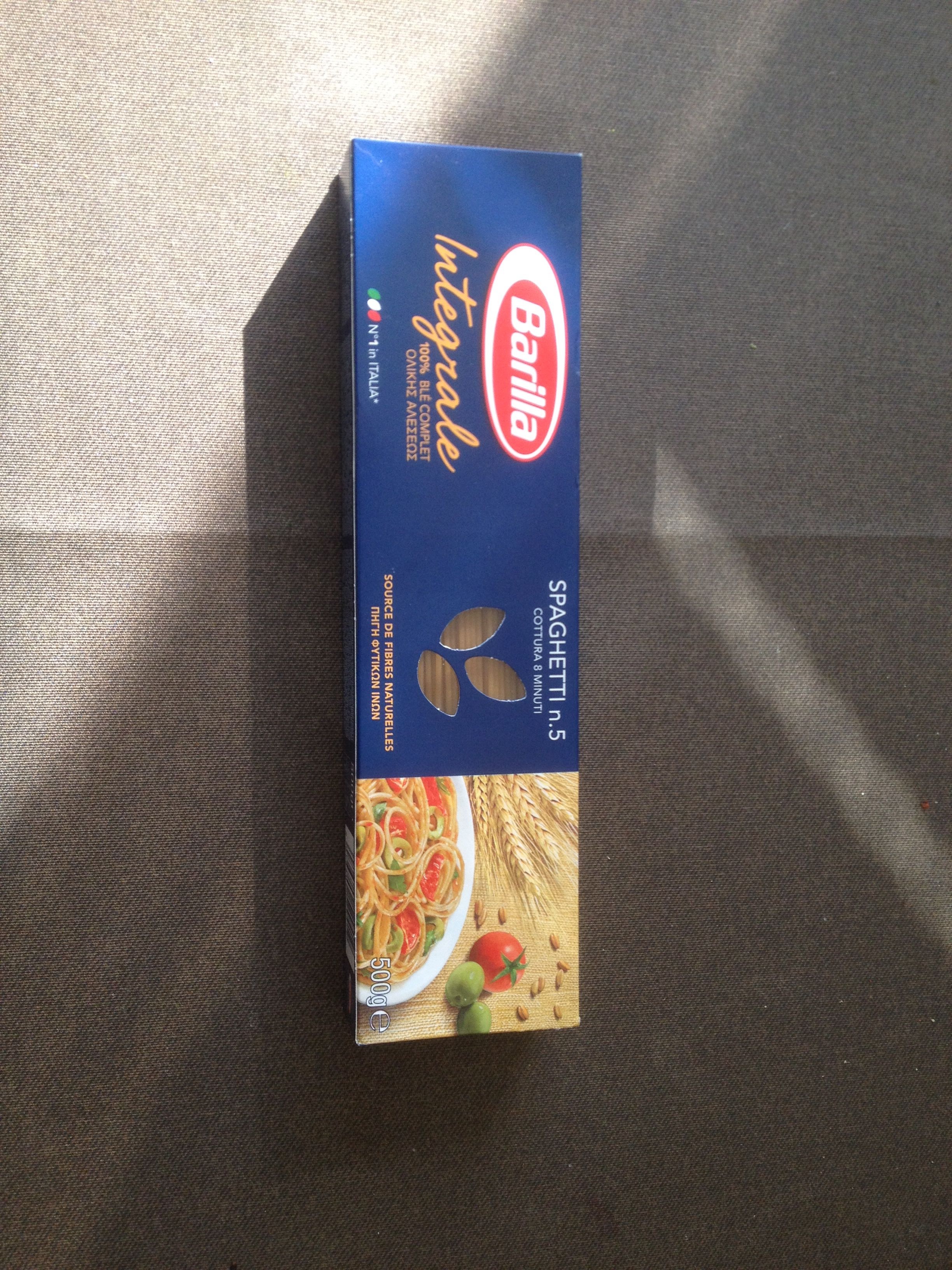 Pâtes spaghetti au blé complet integral 500g