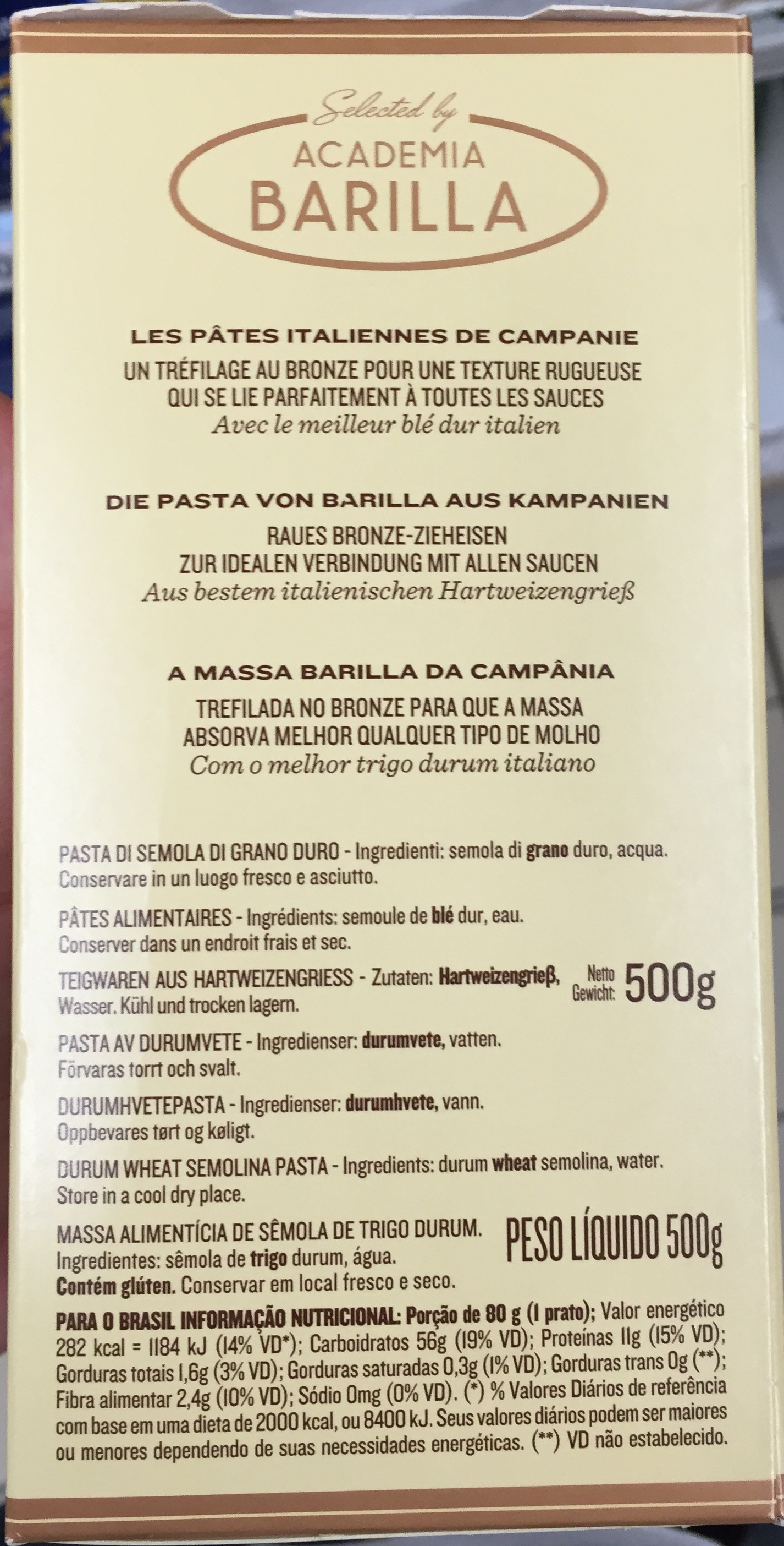 Durum Wheat Semolina Pasta
