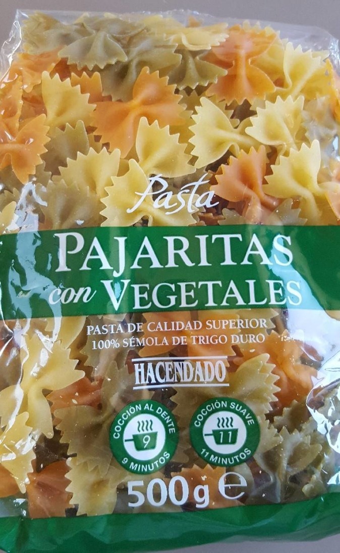 Pajaritas con vegetales