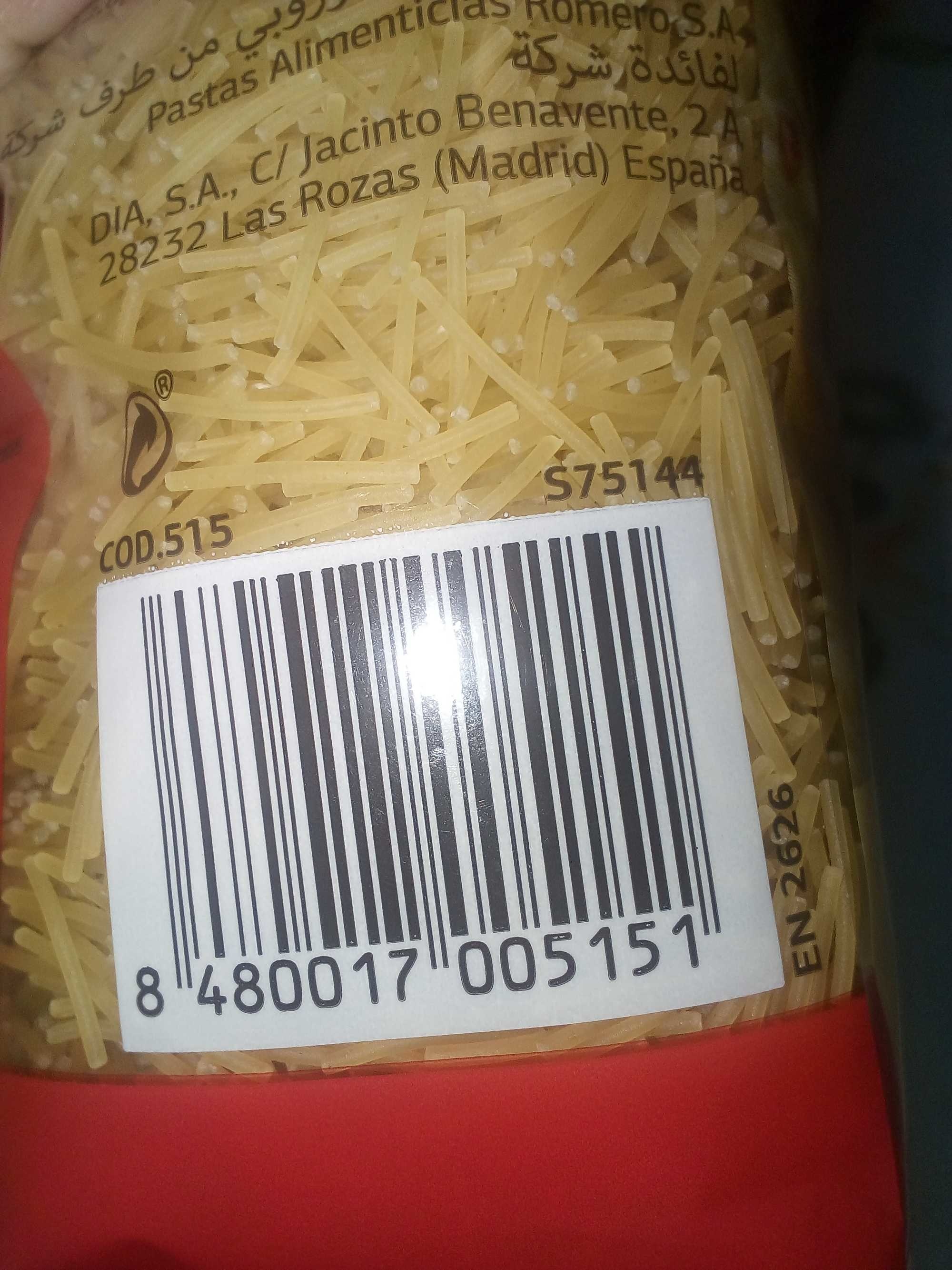 Fideo Cabellín