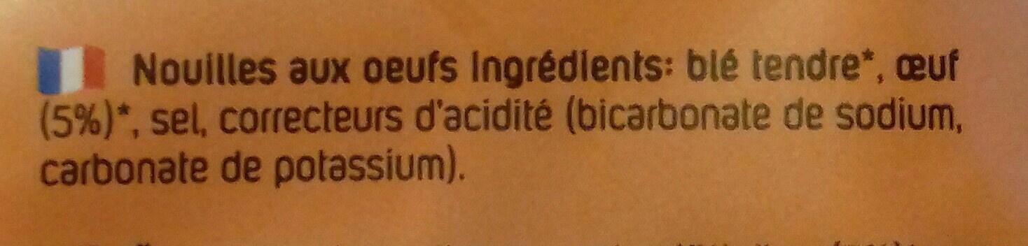 Nouilles Aux oeufs Organiques